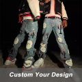 Graphic Printing Men's Denim Pants Custom