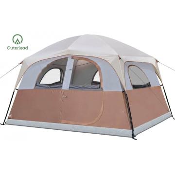 6 Person Cabin Tent with 5 Mesh Windows