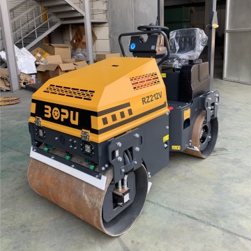 1.2 Ton Drivable Double Smooth Drum Asphalt Concrete Vibrator Compactor Ride-On Road Roller Machine