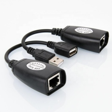 USB 2.0 50m Extension Adapter - USB2.0 to RJ45 over Cat5/Cat5e/Cat6