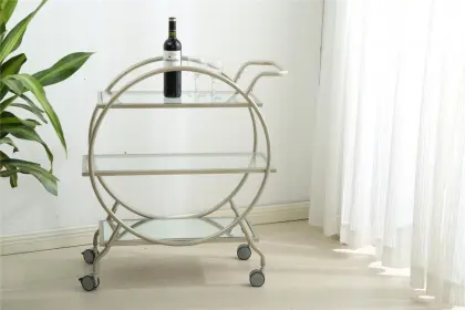 storage trolley with tempered glass levia