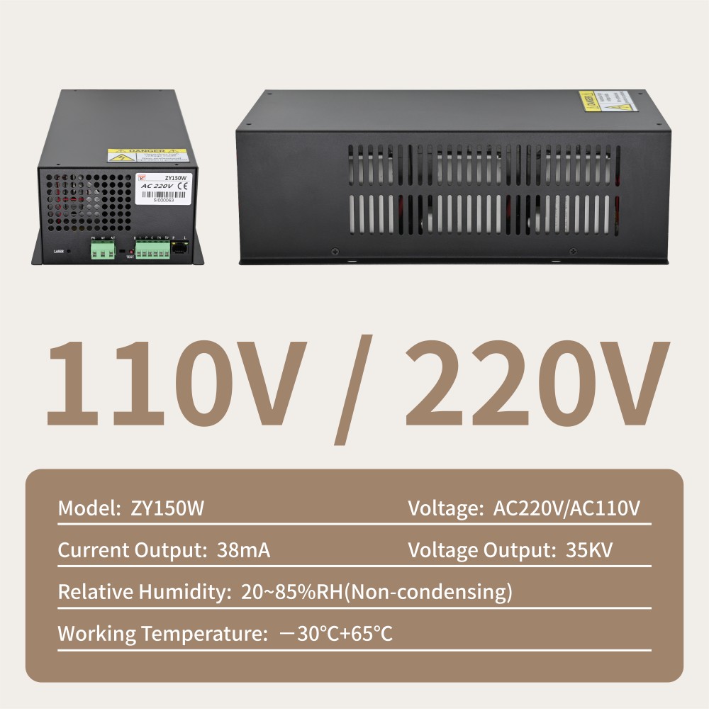 ZY150W CO2 laser power supply (2)