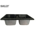 SALLY White Acrylic Basin Washing Double-Bowl Laundry Sink