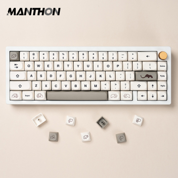 120 toetsen Little Elephant Kawaii Cartoon PBT Keycaps voor DIY -toetsenbord