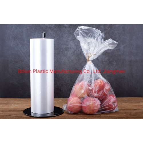 Supermarket Clear Flat Packaging Roll Bag for Vegetable and Fruit