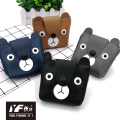 Porta-moedas de PU com urso de desenho animado personalizado