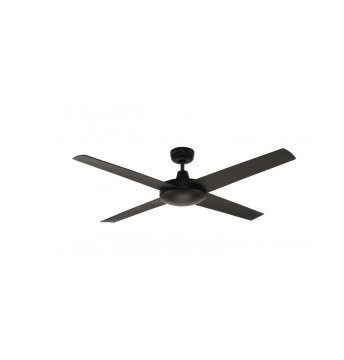 Four-blade black decorative ceiling fan