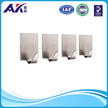 Ganchos autoadhesivos de acero inoxidable en baño pegajoso Percha de toalla de cocina Soporte de pared paquete de estilo contemporáneo 2