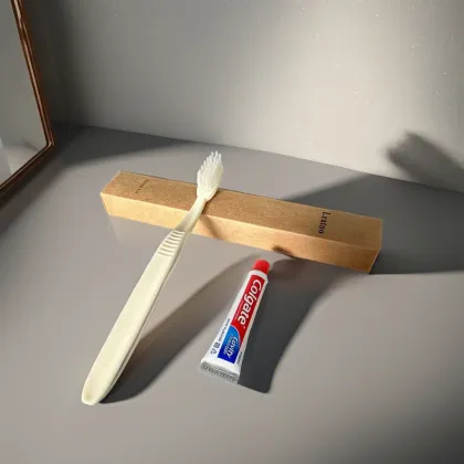 Disposable Portable Dental Kit with Colgate Toothpaste for Adults - Customizable for Hotels and Travel