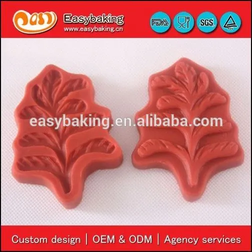 Wholesale sugarcraft veiner leaf silicone fondant molds
