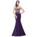 Women's Lace Applique Long Formal Mermaid Prom Dresses