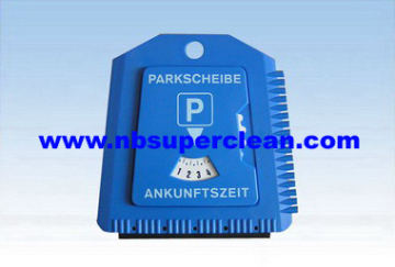 Car Parking disc with plastic ice scraper