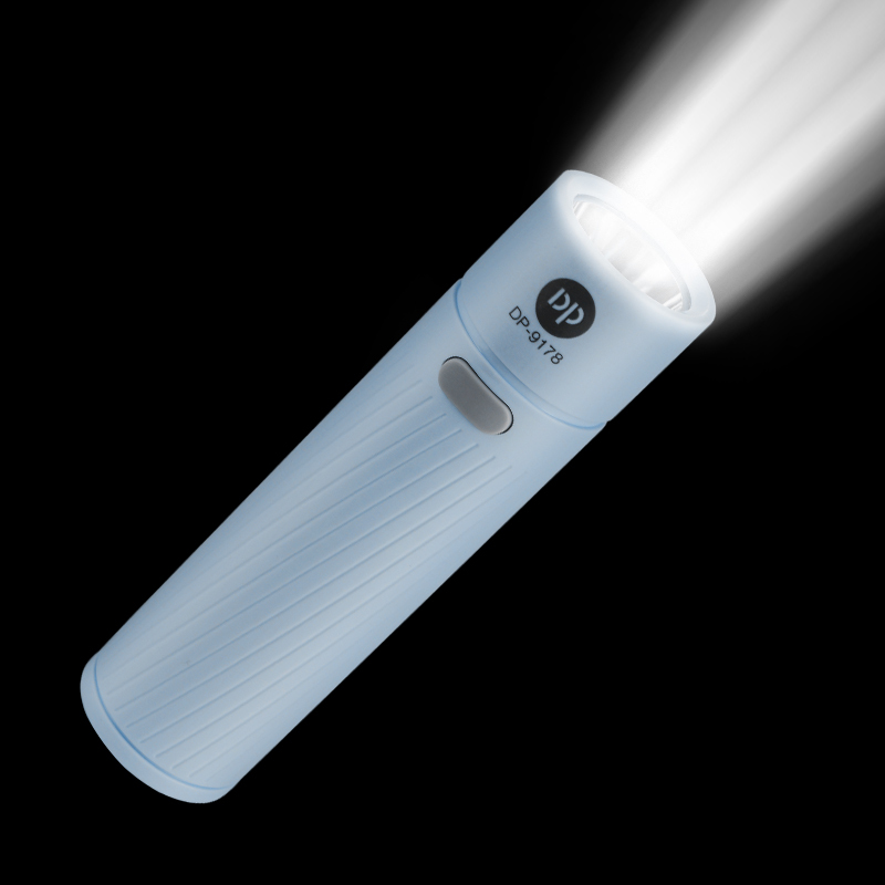 DP Lighting Long Distance Pocket Flashlight Mini Rechargeable Plastic Torch Light