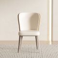 Silla de comedor de asiento beige