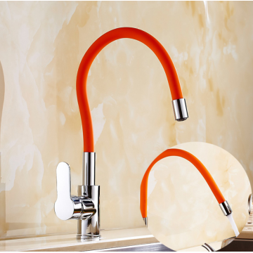 Hot Sell Sink Copper Kitchen Faucet Tap with Flexible Plumbing Colorful Hose