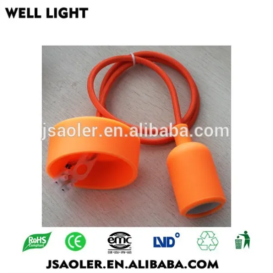 Hot Selling E27 Lamp Socket with Silicon Cover Solicon ceiling mounting