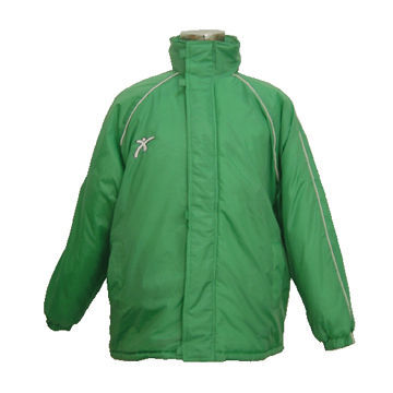 Hottest Green Winter Jacket with 220gsm padding, 100% polyester or nylon fabric