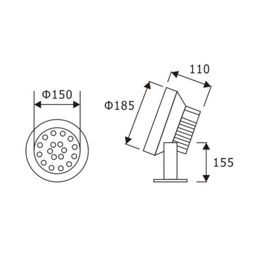 LEDER Commerical RGBWW 18W LED Underwater Light