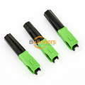 SC APC Green Fiber Optics Connector