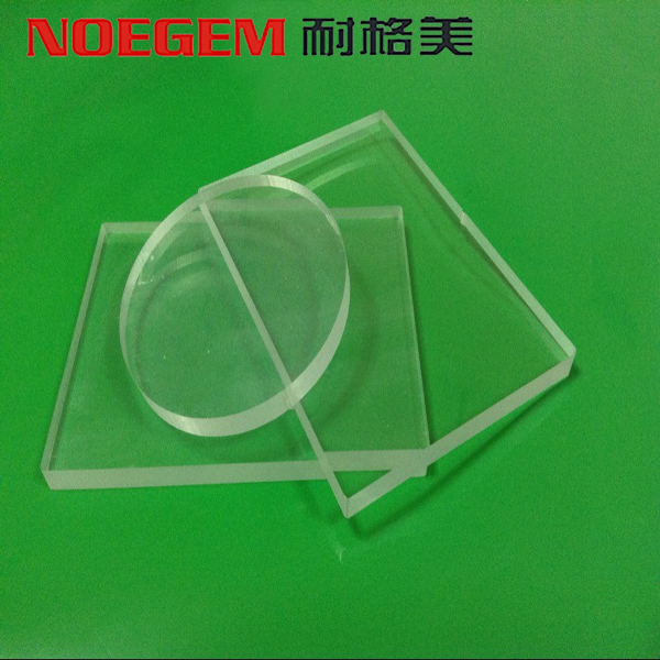 Folha de plástico acrílico transparente