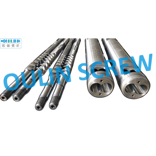 88mm Plastic Extrusion Screw Barrel/ PVC Extruder Twin Parallel Screw Barrel