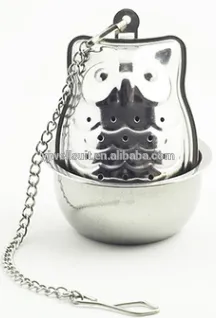 Owl shape stainlee steel tea infuser / tea strainer