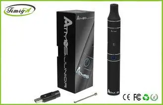 Black Mini Dry Herb E-Cigarettes Rechargeable , Atmos Raw J