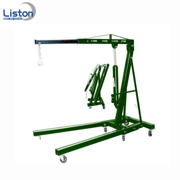 2T foldable hydraulic engine shop crane for sale