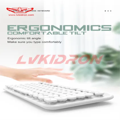 LVKI-WI8 75-Key Retro Mute Wireless Keyboard: A Convenient Computer Hardware and Software Solution