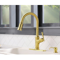 Stainless Steel Hot Cold Filtered Gold Kitchen Faucet