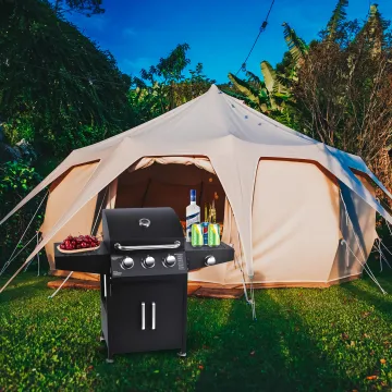 4 Burner Outdoor Big Barbeque Gas BBQ Grill