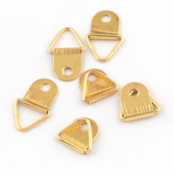 Small Gold Hanging Photo Frame Triangle Iron Hook Decorative Link Piece