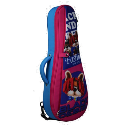 Carry Borse per la stampa di cartoni animati ukulele da 23,5 "