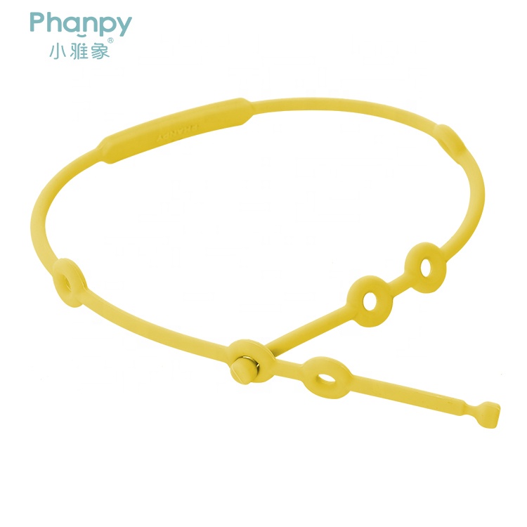 Silicone Anti-Drop Chain Baby Teethers-Yellow