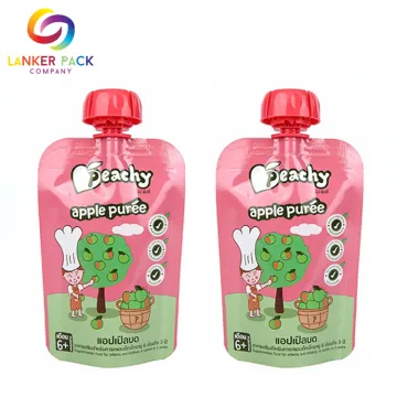 BPA free reusable bottom zipepr baby squeeze pouch