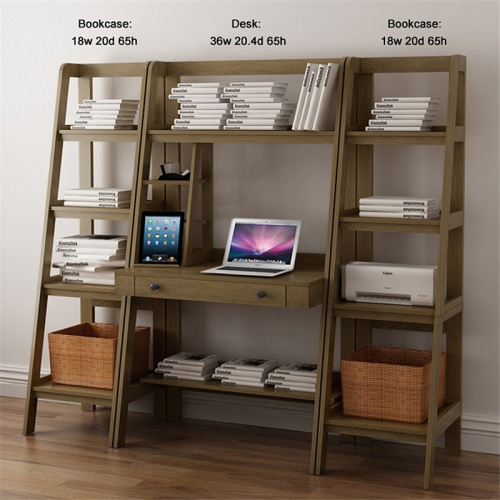 Modern Wood Home Work Writing Ladder Desk