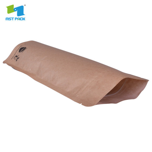 custom printed zipper recyclable stand up pouch kraft