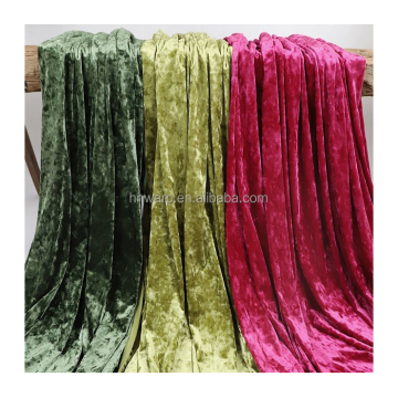 Korean 4 Way Stretch Velour Ice Crushed Polyester Spandex Dress Fabric