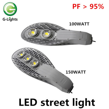 150W 5 anos de garantia de luz de rua LED