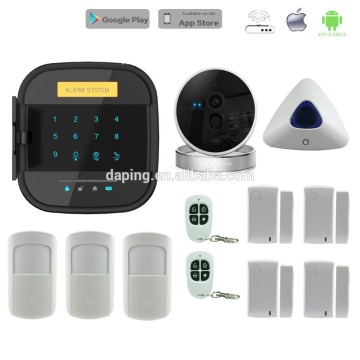 New Arrival 433Mhz AG-security Intelligent GSM Alarm System Support IOS Androidwith Wifi Function Black