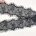 Bordo in pizzo di nylon nero per ciglia