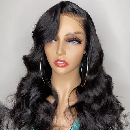 Wholesale Raw Unprocessed Pre-Plucked Peruvian Virgin Human Hair Invisible Hd 360 Lace Frontal Wigs Silk Straight Wave Wig