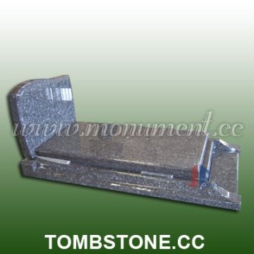 European Style Tombstones, Blue Pearl Granite Tombstone