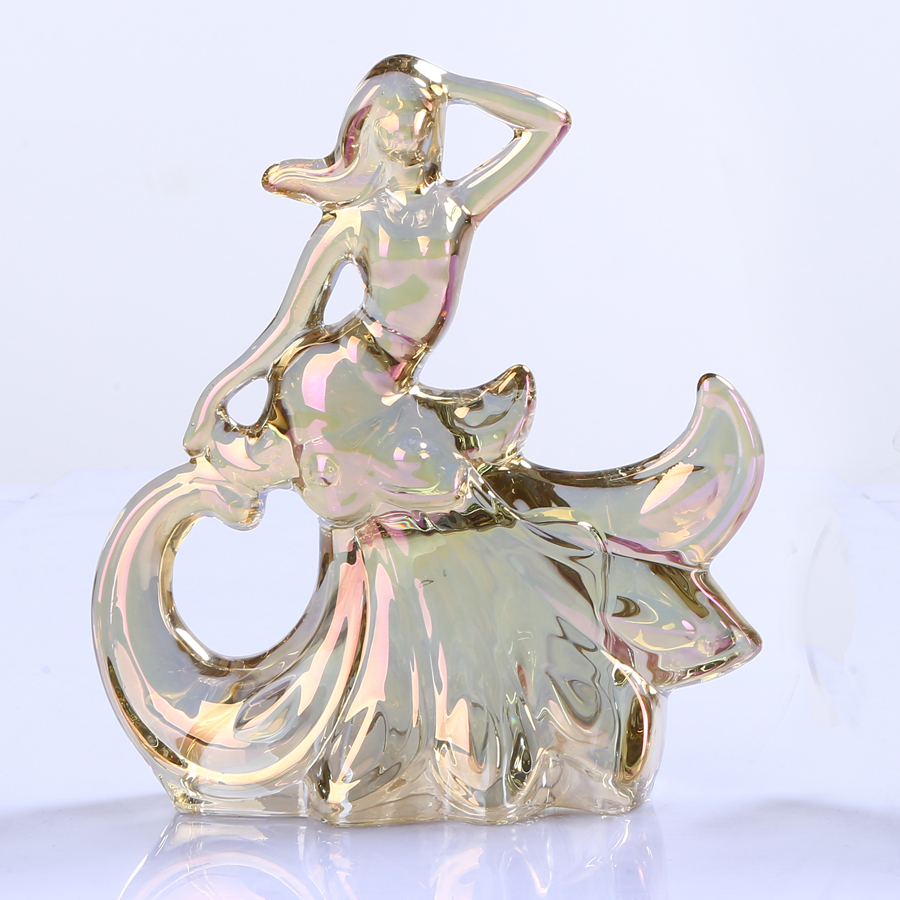 Br 5811wholesale Crystal Beautiful Dancer Girl As Decoration