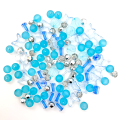 Perle di Natale in plastica colorata assortite