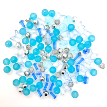 Perles de Noël en plastique de couleur assortie