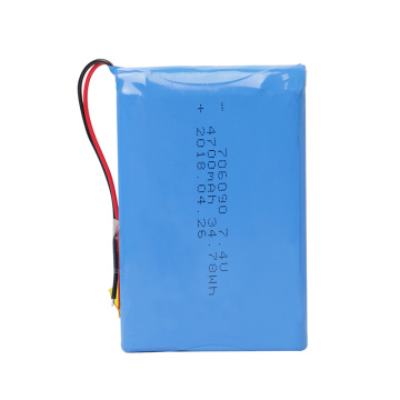 Tecnologia sofisticada bateria lipo 706090 7,4V 4700mAh