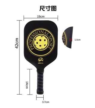 Racket Pickleball: superficie liscia, nucleo leggero, presa comoda e design portatile