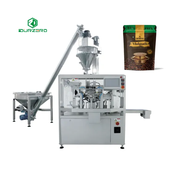 Stand Up Pouch Filling Sealing Machine For Powder