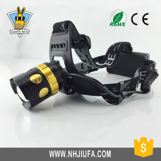 JF T6 dimmable led zoom rechargeable mining headlamp, aluminium zoom led headlamp,adjustable high power zoom headlamp